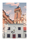 Poster 50x70. Tändsticksmuseet & Gamla brandstationen