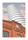 Poster 50x70. Munksjötornet & Munksjö pappersbruk