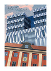 Poster 50x70. Gamla Rådhuset & Jönköpings tingsrätt