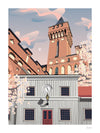 Poster 30x40 cm Tändsticksmuseet & Gamla brandstationen