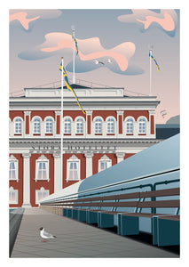 Kort. Jönköping. Stora Hotellet och Piren